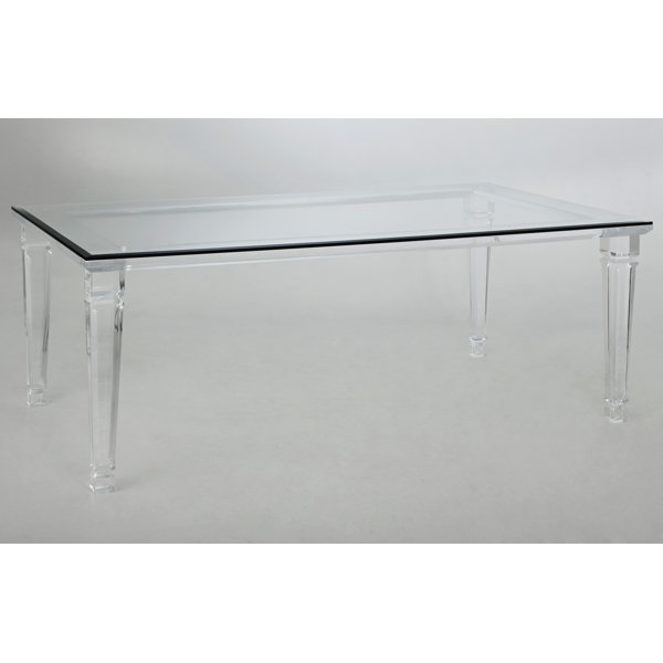 Acrylic best sale dining bench